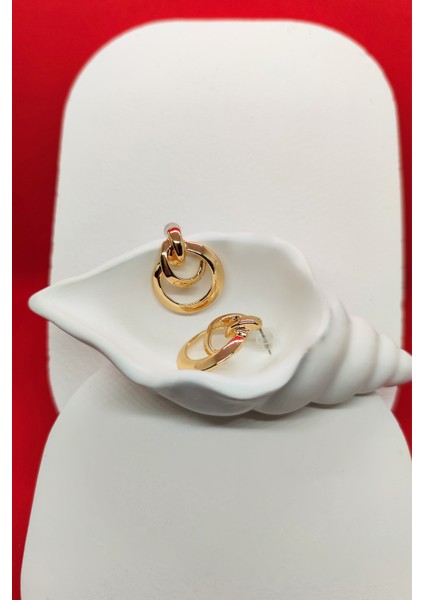 Halka Model Küpe Gold