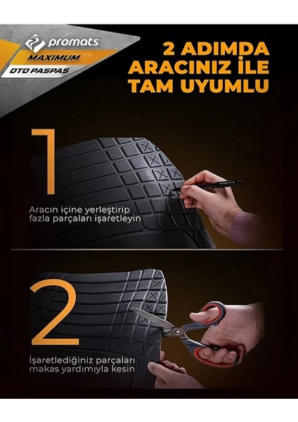 Dacia Duster 2017 ve Sonrası 4d Oto Paspas Maximum Bej