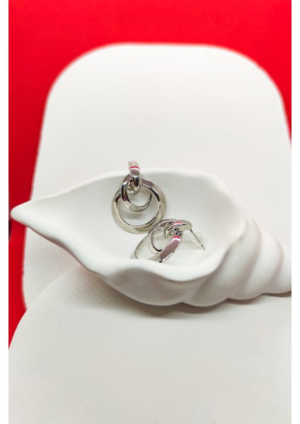 Halka Model Küpe Gümüş