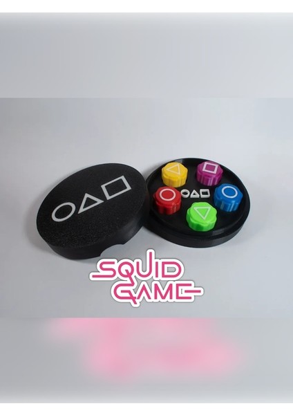 Squid Game Gonggi 5 Taş Oyun Seti, Özel Yuvarlak Kutulu, Sesli ve Ağır Taşlı Versiyon