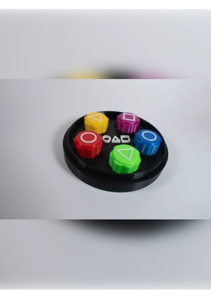 Squid Game Gonggi 5 Taş Oyun Seti, Özel Yuvarlak Kutulu, Sesli ve Ağır Taşlı Versiyon