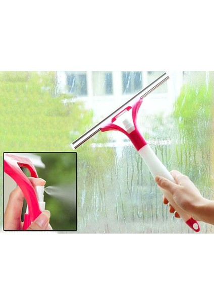 Herseyevinizde Su Hazneli ve Spreyli Cam Silme Aparatı