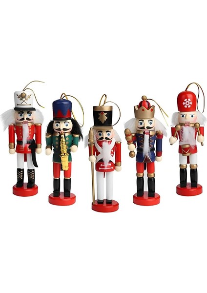 Nutcracker Fındıkkıran Yılbaşı Süsü 12 cm 5li Set