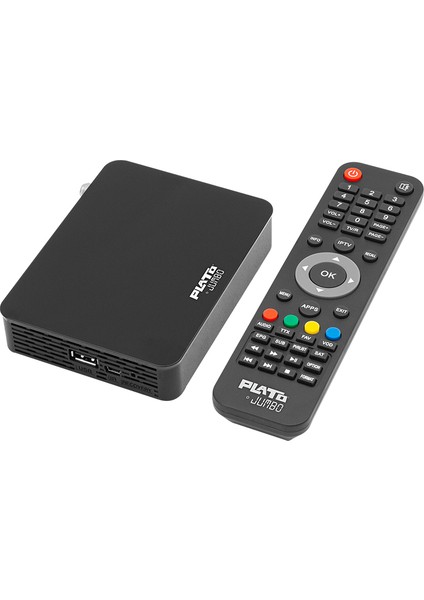 Plato Jumbo Lınux Tabanlı Ethernet Girişli Ip Tv Uydu Alıcısı (Youtube*wifi* Dolby) (4825)