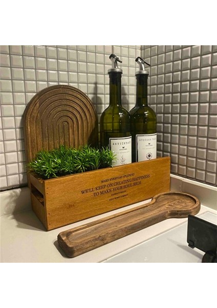 TCW Organizer 32CM x 11CM Genişlik 9cm Yükseklik Mutfak organizeri, Banyo salon için dekoratif kuyu organizer