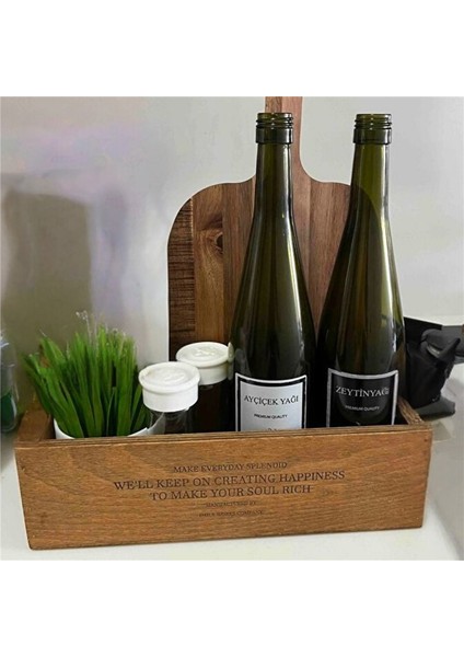 TCW Organizer 32CM x 11CM Genişlik 9cm Yükseklik Mutfak organizeri, Banyo salon için dekoratif kuyu organizer modelleri