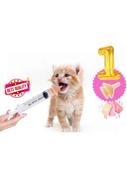 Evcil Hayvan Mini Silikon Meme Yavru Kedi Köpek Hamster Emzik Biberon 1 Adet