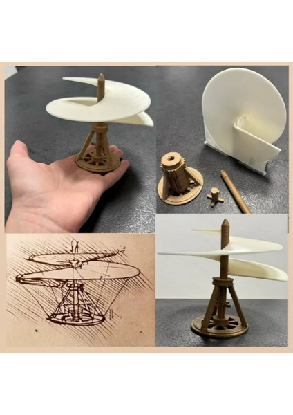 Leonardo Da Vinci Helikopter Maket Kiti