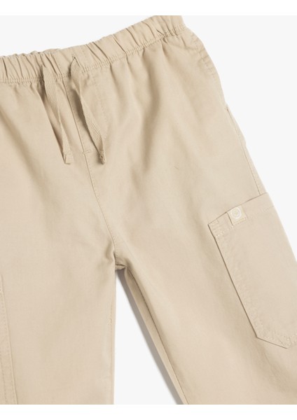 Pamuklu Beli Lastikli Cep Detaylı Pantolon modelleri