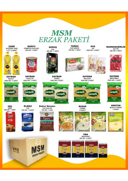 Ramazan Paketi Erzak Kolisi Kumanya Paketi Ramazan Kolisi 26 Parça No 26