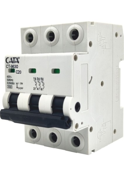 CT-9630 20 Amper Sigorta ( C Tipi / Trifaze / 4.5 Ka )
