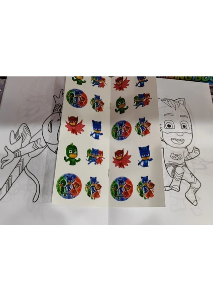 4 Adet Stickerli Boyama Kitabı (Minnie,pijamaske,toca Boca Life,sonic Figürlü