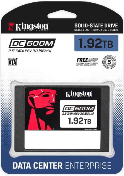 1.92 Tb Kıngston 2.5" Sata3 SSD 560/530 SEDC600M/1920G modelleri