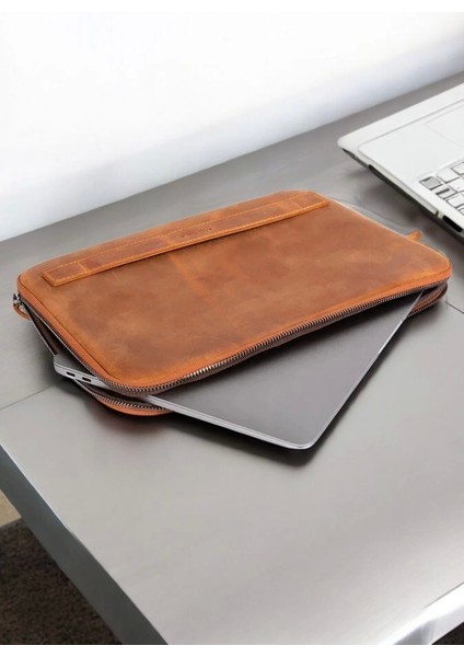 Macbook Air Pro 13 & 13.3 Inç Hakiki Deri Taba Laptop Kılıfı modelleri