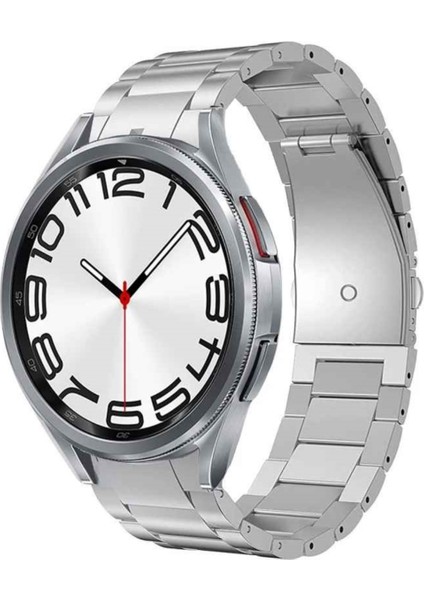 Samsung Galaxy Watch 4 5 6 7 Fe 40 44MM Classic 42 43 46 47MM Uyumlu Watch 5 Pro 45MM Çelik Kordon