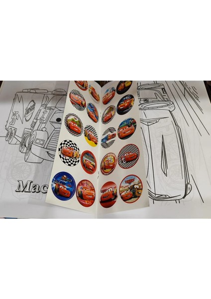 4 Adet Stickerli Boyama Kitabı (Arabalar,sonic,roblox,pijamaske Figürlü