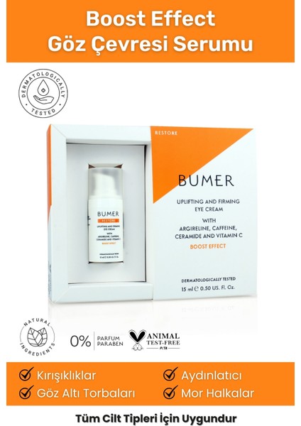 Kırışık Karşıtı Canlandırıcı Kafein & Vitamin C İçerikli Onarıcı Etkili Göz Çevresi Bakım Serumu Eye Cream Altı Ve Morluk Giderici 1006