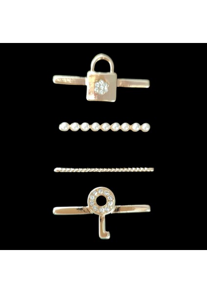 Charm 20 mm / 22 mm Silikon ve Apple Watch Silikon Kordonlar Için Uyumlu Kordon Süsü Anahtar Kilit