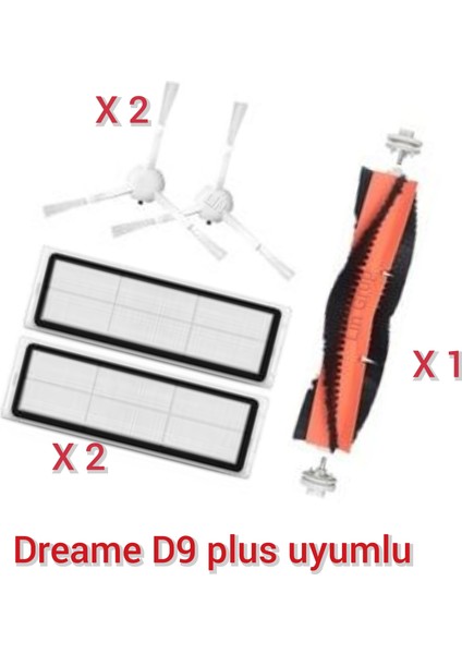 Dreame D9 Plus Uyumlu Yedek Parça Seti