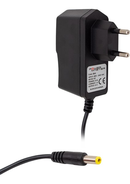 9 Volt - 1 Amper 5.5*2.5 Uçlu Priz Tipi Adaptör (4825)