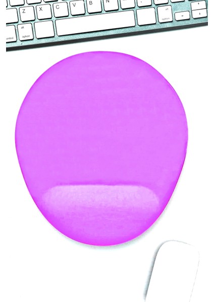 Bilek Destekli Mousepad - Kaymaz Mouse Ped - Fare Pedi - Oval Mouse Altlığı - Oval Mousepad - Mouseped