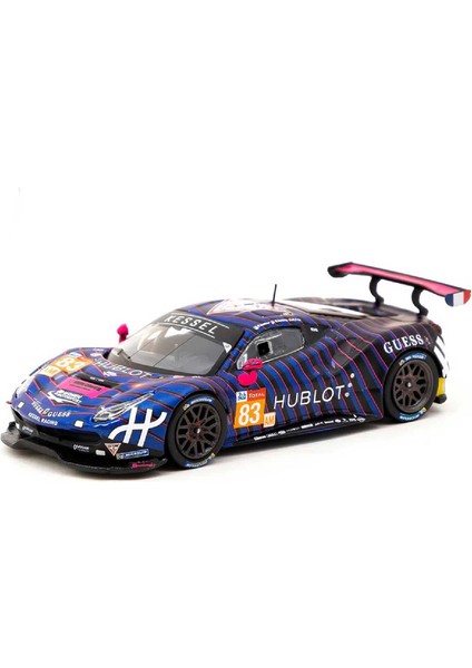 1:64 Diecast 488 Ferrari Gte 24H Of Le Mans 2019 Blue Tarmac Model Araba
