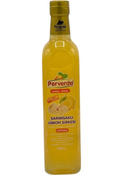 Doğal Sarımsaklı Limon Sirkesi 500 ml