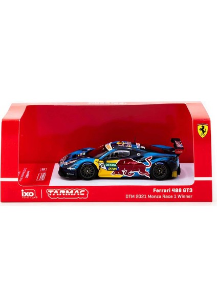 1:64 Diecast 488 Ferrari Gt3 2021 Dtm Monza Race 1nd Winner Tarmac Model Araba