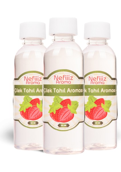 Çilek Tahıl Aroma Kiti 50 ml (3'lü Avantaj Paketi )