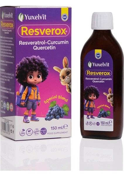 Resverox | Resveratrol-Kurkumin-Kuersetin Şurup 150 ml