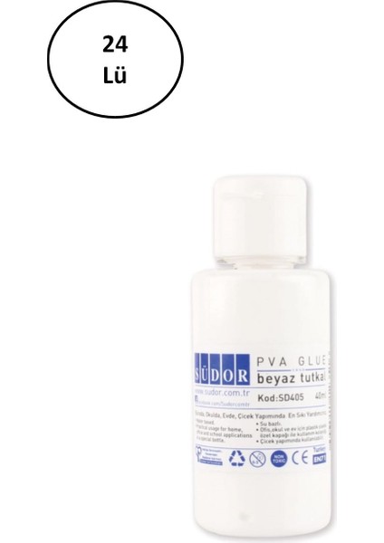 Südor Beyaz Tutkal 40 ml 24'lü