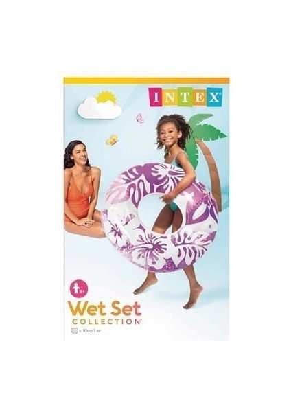Intex Çiçek Desenli Tutunmalı Simit 76 cm - 59251