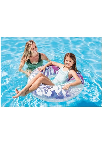 Intex Çiçek Desenli Tutunmalı Simit 76 cm - 59251