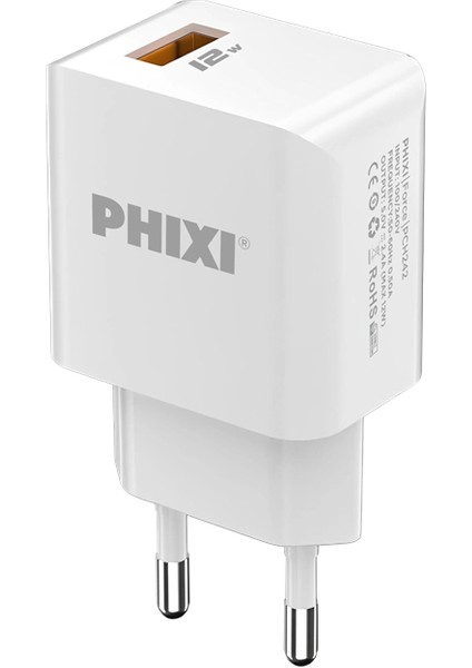 PCH242T Force Akım Korumalı 2.1A Type-C USB Kablolu Şarj Cihazı