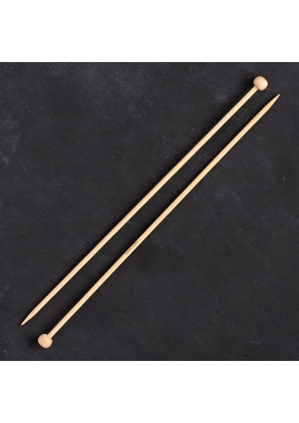 Premium 3,5 mm 25 cm Bambu Örgü Şişi - 5007025-