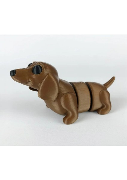 Hareketli Eklemli Dachshund Köpek Oyuncak Figürü