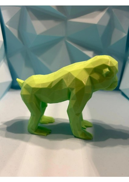 Modern Tasarımlı Low Poly Maymun Biblosu
