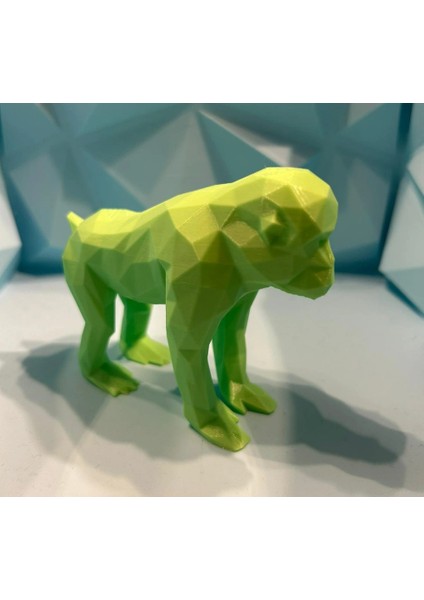 Modern Tasarımlı Low Poly Maymun Biblosu