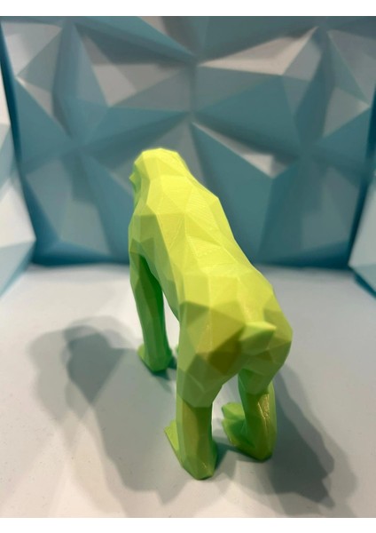 Modern Tasarımlı Low Poly Maymun Biblosu