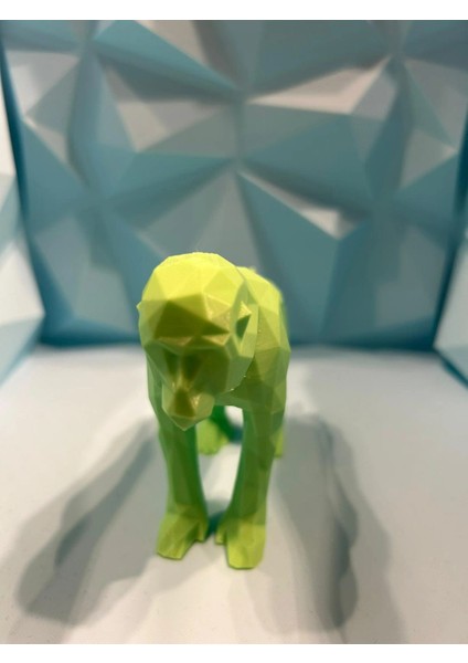 Modern Tasarımlı Low Poly Maymun Biblosu