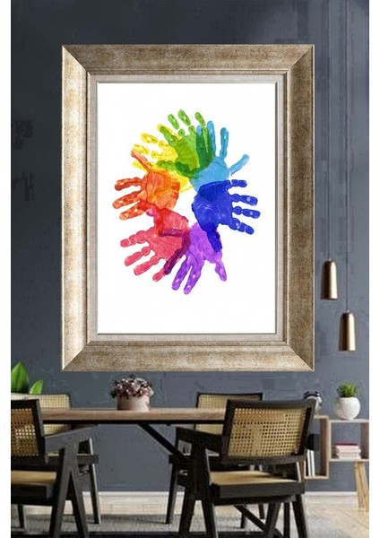 Gümüş Çerçeveli Paspartulu Tablo A2144