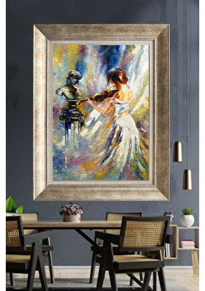 Gümüş Çerçeveli Paspartulu Tablo A1453