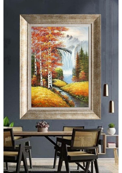 Gümüş Çerçeveli Paspartulu Tablo A449