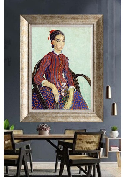 Gümüş Çerçeveli Paspartulu Tablo A245