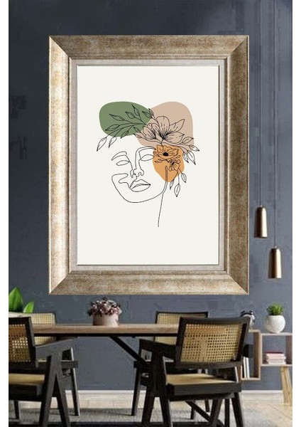 Gümüş Çerçeveli Paspartulu Tablo A1953