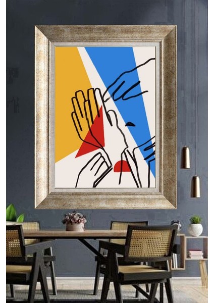 Gümüş Çerçeveli Paspartulu Tablo A1474