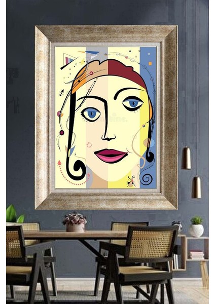 Gümüş Çerçeveli Paspartulu Tablo A1616