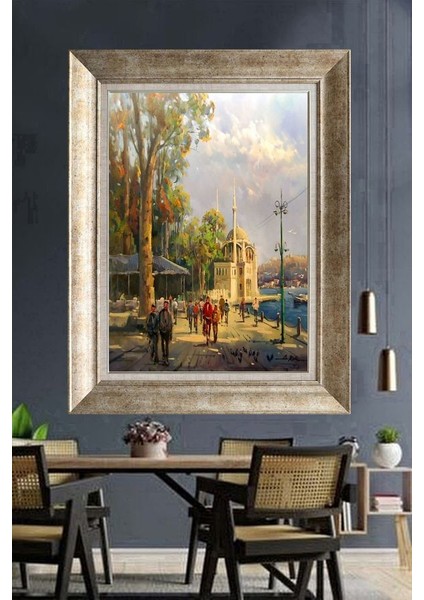 Gümüş Çerçeveli Paspartulu Tablo A586