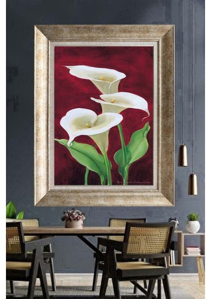 Gümüş Çerçeveli Paspartulu Tablo A2485