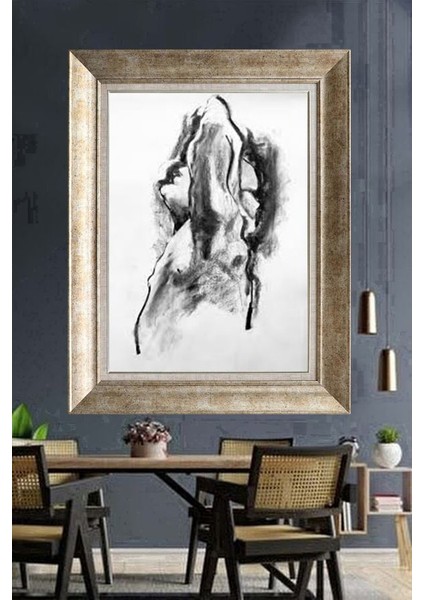 Gümüş Çerçeveli Paspartulu Tablo A2348